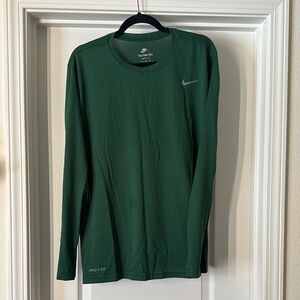 Nike Green Dri-FIT Long Sleeve Shirt